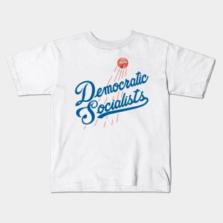 Democratic Socialists Baseball Style White Kids T-Shirt